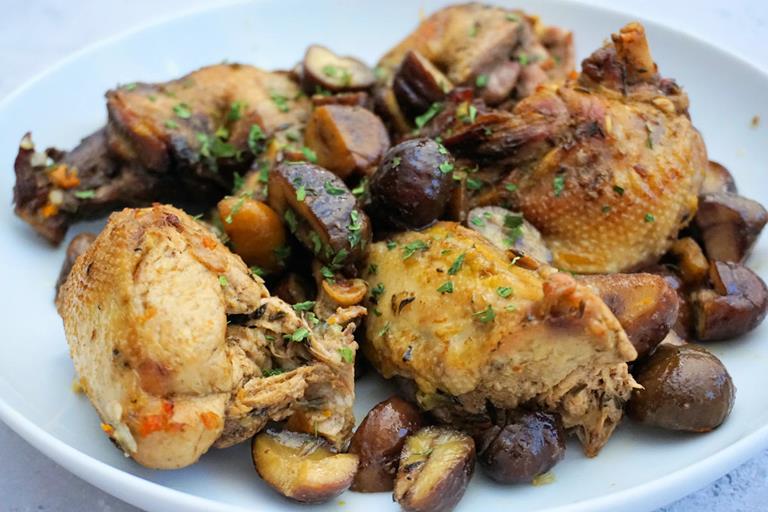 Braised Pheasant With Chestnuts | Recipe | Cuisine Fiend